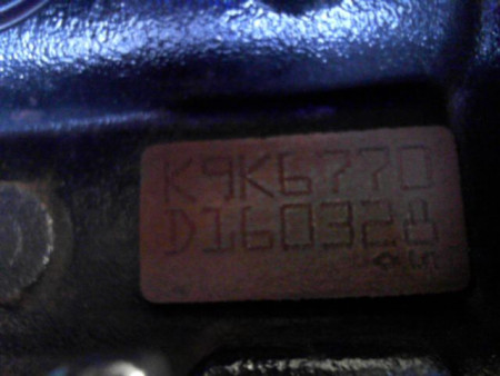 MOTEUR DIESEL RENAULT CLIO 1.5 dCi