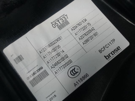 MECANISME+MOTEUR LEVE-GLACE AVANT GAUCHE MERCEDES CLA