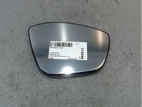 GLACE RETROVISEUR EXT D PEUGEOT 208