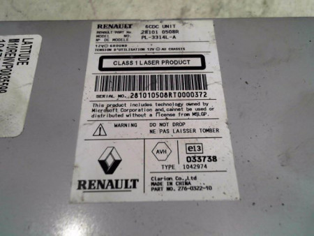 AUTORADIO RENAULT LATITUDE