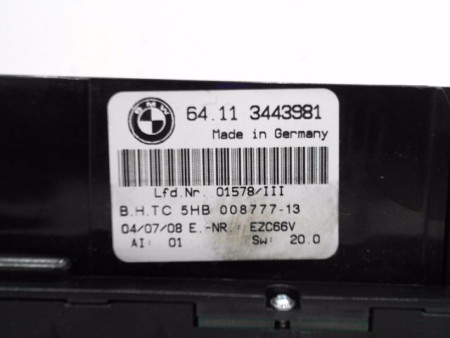COMMANDE DE CHAUFFAGE B.M.W. X3