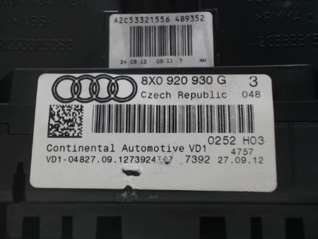 BLOC COMPTEURS AUDI A1