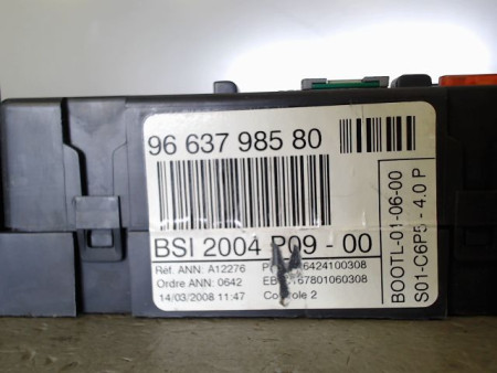 BOITIER GESTION HABITACLE CITROEN C4 COUPE