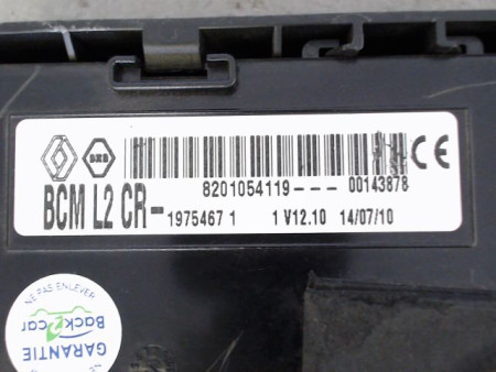 BOITIER GESTION HABITACLE RENAULT MODUS 2008-